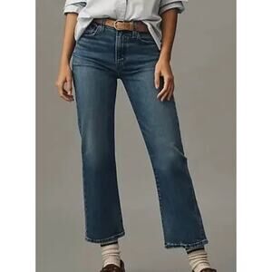 NWT Womens Edwin Bree Stove Pipe Cropped High Rise Jeans, Straight Leg, Sz 34